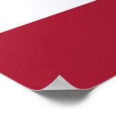 Thailändische Flagge (Thailand) Poster (Ecke)