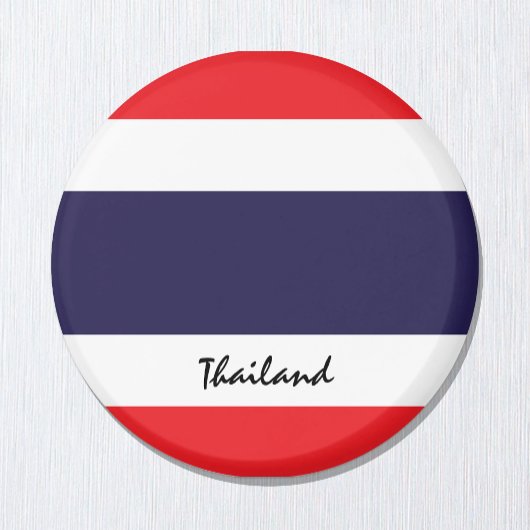Thailändische Flagge & Thailand - Reise-/Sportfans Magnet