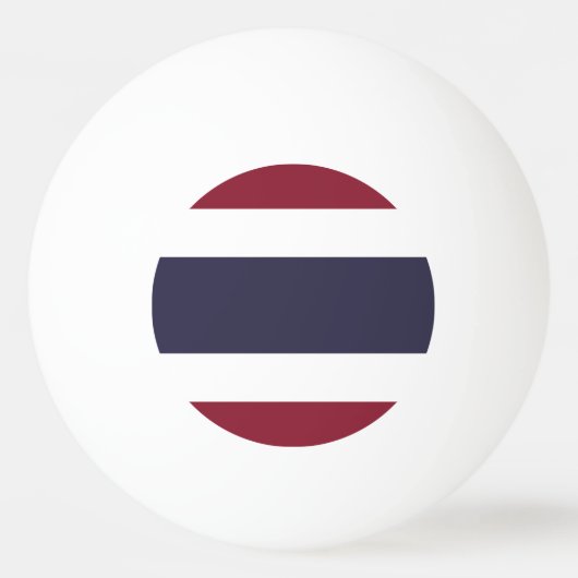 Thailändische Flagge Tischtennisball (Vorderseite)