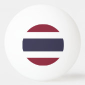 Thailändische Flagge Tischtennisball (Rückseite)