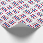 Thailändische Flagge und Thailand Geschenkpapier (Ecke)