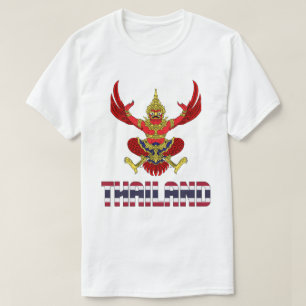 Thailändische Flagge und Wappen - Patriotisch T-Shirt