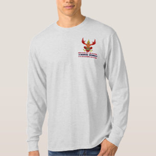 Thailändische Flagge und Wappen Patriotisch T-Shirt