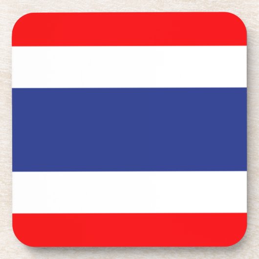 Thailändische Flagge Untersetzer (Vorderseite)