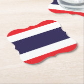 Thailändische Flagge Untersetzer (angewinkelt)