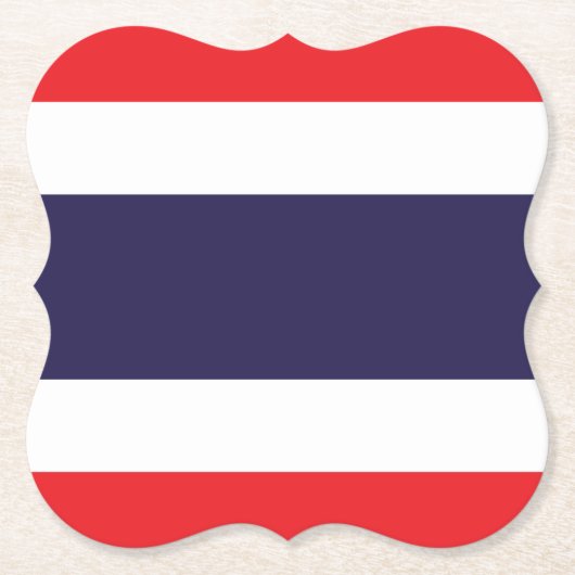 Thailändische Flagge Untersetzer (Vorderseite)
