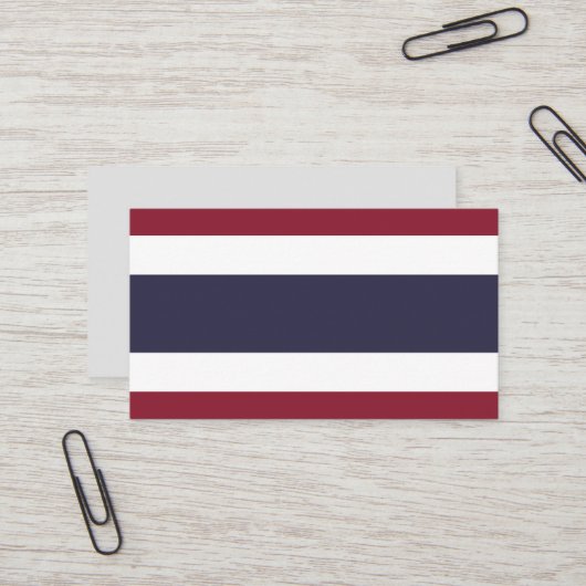 Thailändische Flagge Visitenkarte (Vorderseite/Rückseite Beispiel)
