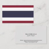 Thailändische Flagge Visitenkarte (Vorne/Hinten)
