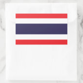 Thailändische Flaggen Rechteckiger Aufkleber (Tasche)