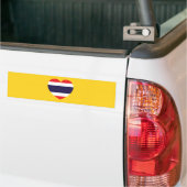 Thailändische Herzenflagge Autoaufkleber (Auf Lkw)