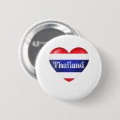 Thailändische Herzenflagge Button (Vorne & Hinten)