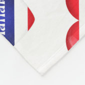 Thailändische Herzenflagge Fleecedecke (Ecke)