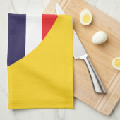 Thailändische Herzenflagge Küchentuch (Viertel Falte)