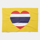Thailändische Herzenflagge Küchentuch (Horizontal)