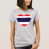 Thailändische Herzenflagge T-Shirt (Vorderseite)