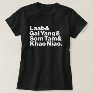 Thailändische Isaan Straßen-Nahrung T-Shirt