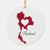 Thailändische Karte Keramik Ornament (Vorne)