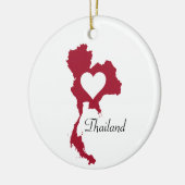 Thailändische Karte Keramik Ornament (Links)