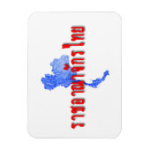 Thailändische Karte Magnet (Vertikal)