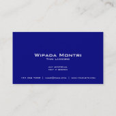 Thailändische Lektionen/siamesischer Lehrer Visitenkarte (Rückseite)