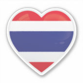 thailändische Liebe Icon Sticker (Vorderseite)