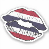 Thailändische Lipstick-Liebe Aufkleber (Vorderseite)