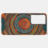 thailändische Malerei Ethnisch nahtloses Muster Samsung Galaxy Hülle (Linke Seite)