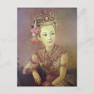 Thailändische Porträt-Druck-Postkarte Postkarte