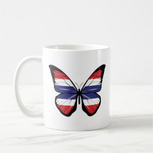 Thailändische Schmetterlingsflagge Kaffeetasse