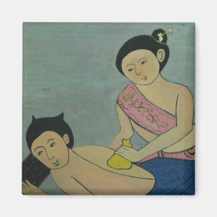 Thailändische traditionelle Massage Magnet