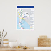 Thailändische U-Bahn-Karte Poster (Küche)