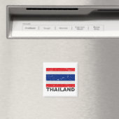 Thailändische Vintage Flagge Magnet (In Situ (Geschirrspüler))