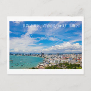 Thailändischer Aussichtspunkt Touristenattraktion Postkarte