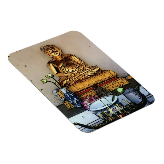 Thailändischer Buddha, Magnet (Rechte Seite)