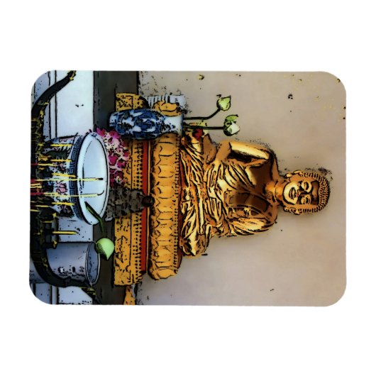 Thailändischer Buddha, Magnet (Horizontal)
