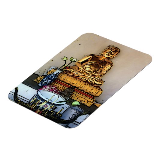 Thailändischer Buddha, Magnet (Linke Seite)