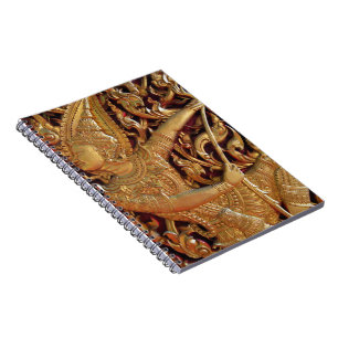 Thailändischer buddhistischer Tempel Detail Notizblock