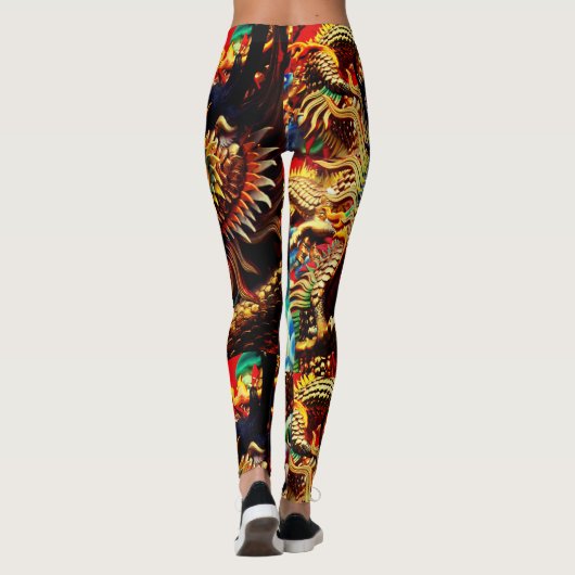Thailändischer Drache Leggings (Rückseite)