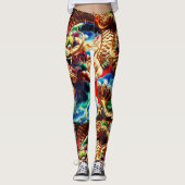 Thailändischer Drache Leggings (Vorderseite)