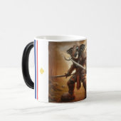 Thailändischer Elefantenkrieger der Tasse des Heil (Vorderseite Links)