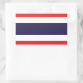 Thailändischer Flaggenaufkleber Rechteckiger Aufkleber (Tasche)