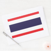 Thailändischer Flaggenaufkleber Rechteckiger Aufkleber (Umschlag)