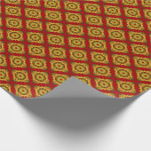 thailändischer Katzenhintergrund Geschenkpapier (Ecke)