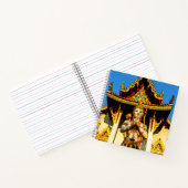 Thailändischer Tempel und Buddha 1102 Notizblock (Innenseite)