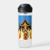 Thailändischer Tempel und Buddha 1102 Trinkflasche (Rückseite)