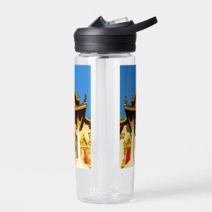 Thailändischer Tempel und Buddha 1102 Trinkflasche