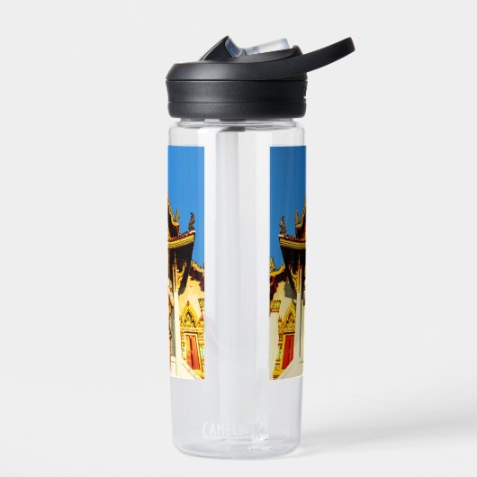 Thailändischer Tempel und Buddha 1102 Trinkflasche (Links)