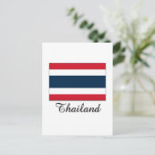 Thailändisches Flag-Design Postkarte (Stehend Vorderseite)