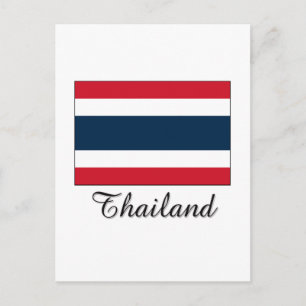 Thailändisches Flag-Design Postkarte