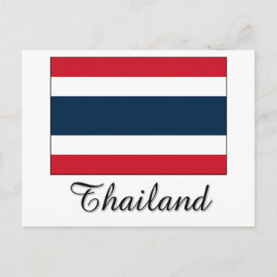 Thailändisches Flag-Design Postkarte